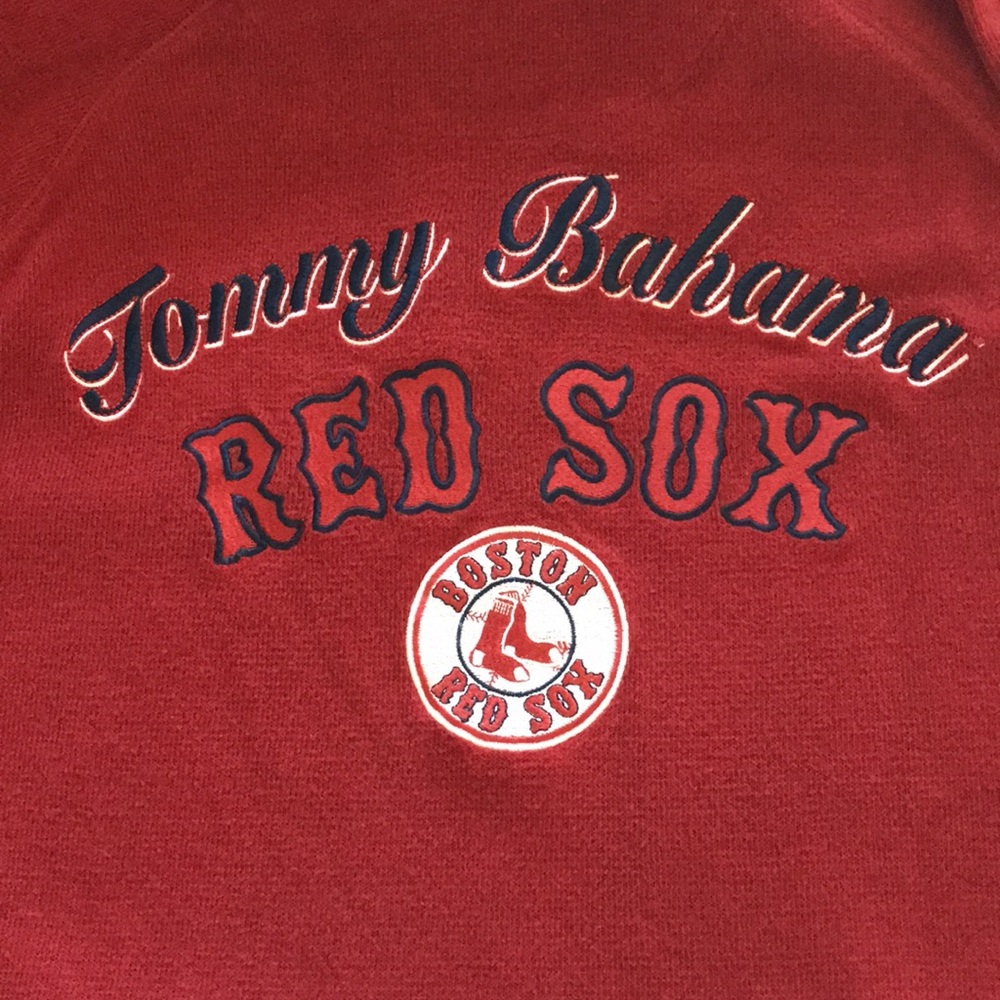 Tommy Bahama Boston Red Sox 1/4 Zip Sweater Sz XL